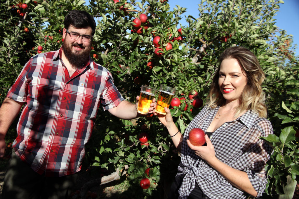 Cody and Kristy in the Orchard